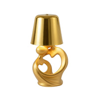 Heart Shaped Table Lamp Compact Sculptural Table Light Adjustable Night Light for Bedside, Bedroom, Desktop