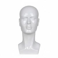 Realistic Features Male Mannequin Head Long-Lasting Hairpiece Display Stand for Trade Exhibition