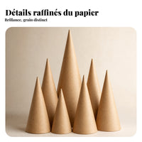 Kraft Paper Ornament Matte Cone Ornament Conical