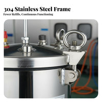 Stainless Steel Pressure Feed Paint Tank 15L Paint Kit Wide Coating Compatibility Pressure Pot for Resin Casting