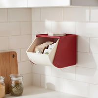 Tea Bag Organizer Box Wall-Mountable for Office Pantry, Kitchen Counter