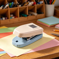 Paper Handheld Paper Punch Compact Handheld Paper Punch Easy-Topress-down Hole Punch for Crafters, Kids, Scrapbooking, Card Making, Classrooms