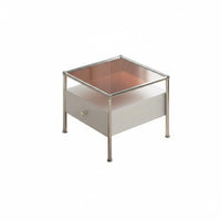 2 Pieces stackableing Coffee Table Set With Storage Drawer Living Room Furniture