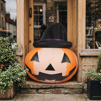 Outdoor Inflatable Pumpkin Decoration Giant Inflatable Pumpkin Festive Quick Inflation for Homeowners, Porch