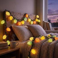 Easter Egg String Light Battery Operated Cracked Egg Decorative Light Flexible Wire Easter for Kids, Families, Bedroom, Panes, Garden, Indoor and Outdoor