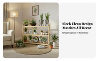 Multi-Tier Plant Stand adaptable Placement Tiered Wooden Plant Holder for Indoor