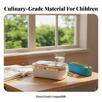 Compartment Meal Box Portable Divided Lunch Container Long-Lasting for Travel