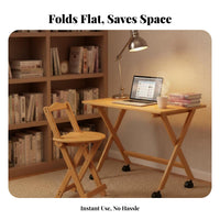 Folding Bar Stool with Backrest Foldable Folding Counter Stool with Backrest