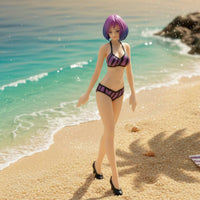 Female Figurine with Standing Pose Micro Miniature Female Figurine Painted Diorama Figure for Collectors