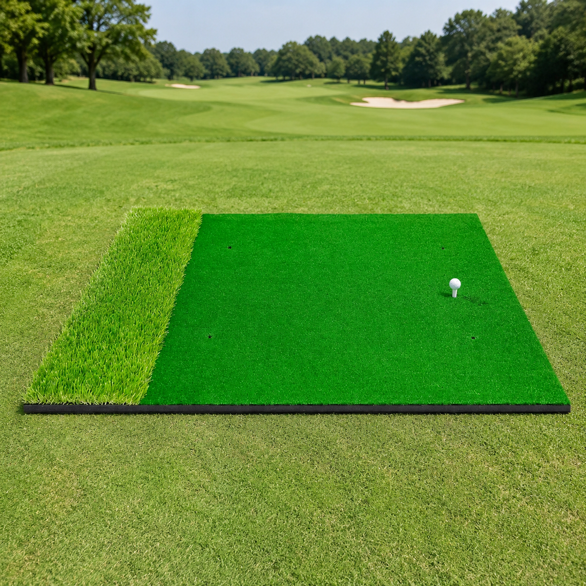 Golf Practice Mat, 150cm, Artificial Turf, 10mm Base, Home Practice, Shot Mat