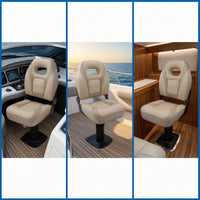 Boat Seat with Padded Backrest Fold-down Foldable Boat Seat Space-Saving Furniture for Cockpit