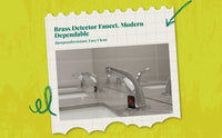 Touchless copper faucet, water-saving