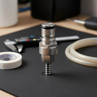 1/4 Barb Ball Lock Disconnect Stainless Steel Beer Keg Adapter Easy Connect
