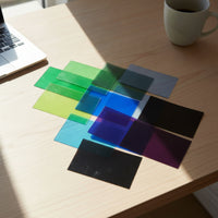 12 Pieces Fused Glass Sheets Assorted Firing Glass Panels Glossy for Hobbyists