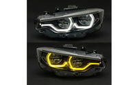 Lens-Style-Style Headlamp with Daytime Running Lights pairedBeam Headlight Assembly Direct Replacement Light Connector-and-Play for Car Enthusiasts, DIY Mechanics, Automotive Upgrade, Night Driving