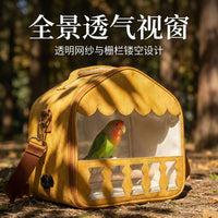 Portable Parrot Carrier Bag, Winter Windproof, for Small Birds