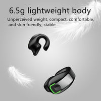GD28 Clip-On Wireless Earbuds with Bluetooth 6.0, Open-Ear Design, Dual Stereo, 8h+ Battery, IPX4 Sweat Resistant