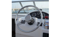 Yacht Steering Wheel Rustproof Stainless Steel Steering Wheel Long-Lasting Sturdy Construction for Boating