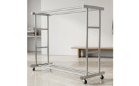 Foldable Clothes Drying Rack with Wheels Folding Clothes Drying Rack Space-Saving Furniture Multifunctional for Apartment