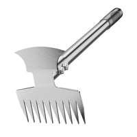 Stainless Steel Dual-Head Hoe-Rake Garden Tool