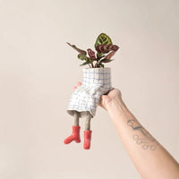 Creative Furniture Flower Pot Resin Figurine Lower Body Design