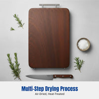 Blackwood Cutting Board, Antibacterial, Microbe-Resistant Hardwood, Square, Kitchen Use
