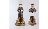Saint Francis Sculpture with Animals Catholic Saint Francis Statue Religious