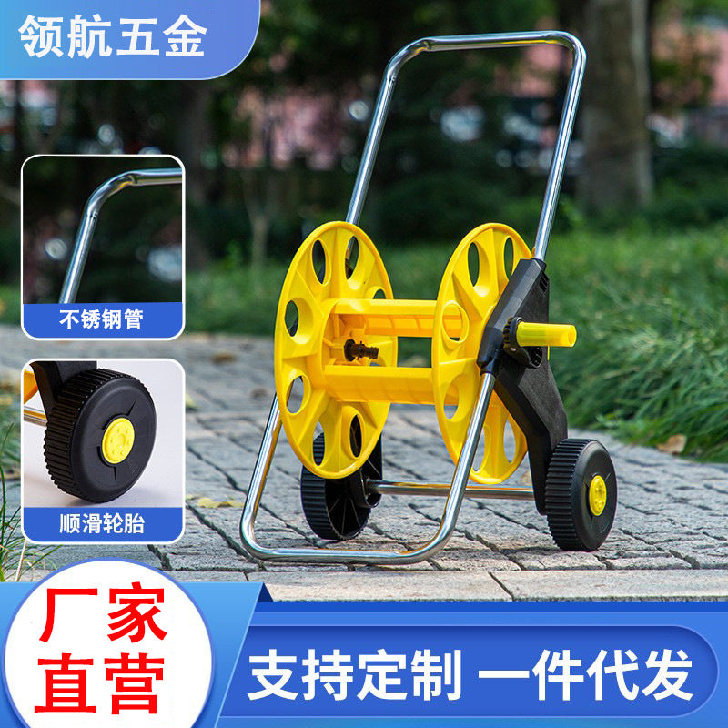 Wheeled Garden Hose Cart with Handle