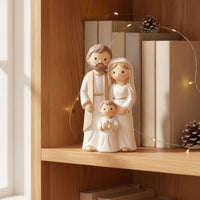 Holy Family Figurine Tabletop Nativity Figurine Resin Nativity Statue for Families, Collectors, Christmas Displays, Mantel, Shelves