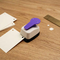 Single Hole Punch Compact Lever Crafting Tool Portable Single Hole Perforator for Teachers, Card Making, Home Crafting, Classroom