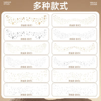 欧美烫金银雀斑纹身贴纸面部妆容雀斑贴freckle tattoo sticker