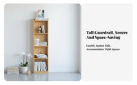 Narrow Shelving Storage System Space-Saving 6-Tier Standing Shelf Anti-Tip