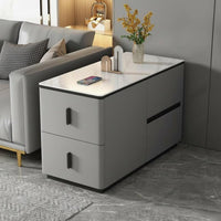 Multi-Drawer End Table Scratch-Resistant Top for Living Room, Homeowners, Adults