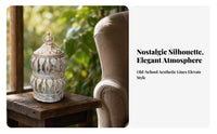 Decorative Iron Lantern Centerpiece Openwork Lantern Timeless Elegance