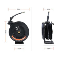 Pressure Washer Hose Reel with Wall Mount Heavy-Duty Pressure Washer Hose Reel with Hand Crank Compact for Cars Cleaners, Homeowners, Wash Bays