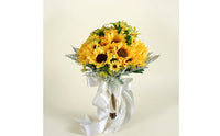 Artificial Bouquet Lifelike Silk Wedding Flowers Handmade Floral Arrangement Easy to Carry Suitable for Bridal Ceremonies Photo Shoots Home Decoration 25cmx35cm