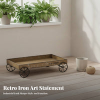 Rectangular Multi-Purpose Iron Tray Household Decor