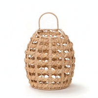 Gourd Basket Farmhouse Wall Basket with Handle Natural for Kitchen Organization