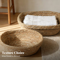 Hand-Braided Storage Bowl Handmade Organizing Bin Decorative for Office, Parents