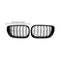 Double-Bar Front Bumper Kidney Grille with Double Slats Painted Front Bumper Kidney Grille Exact Fit Car Part Direct Direct Fit for DIY Mechanics
