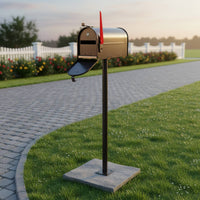 Standing Mailbox Large Capacity Mailbox Post Box Weather-Resistant for Yard