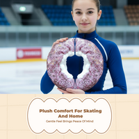 Plush Sparkle Ice Skate Cover for Kids Girls Boys