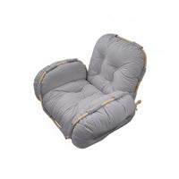 Fold-Expandable Floor Couch Space-Saving Adjustable Sleeper Loveseat Soft Cushioning High-Density Foam Filling for Bay Window