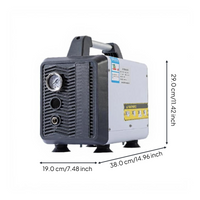 Ultra-quiet oil-free air compressor
