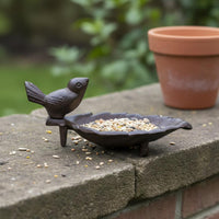 Cast Iron Bird Tray Multi-Use Bird Shaped Tray Vintage Design for Garden