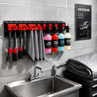 Brush and Bottle Stand Long-Lasting Car Detailing Storage Rack Rust-Resistant