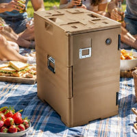 Insulated Food Box Ribbed Interior Insulated Food Carrier Large Capacity Hot Box for Transport