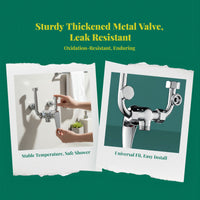 Temperature-regulated mixing valve, U-shaped toggle faucet, hot and cold water control, bathroom shower, high quality brass