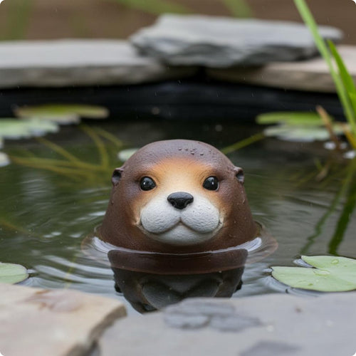 Buoyant Seal Head Realistic Look Seal Pond Decoration Authentic Buoyant Animal Figurine for Balcony