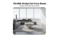 Nordic Design Irregularly Shaped Faux Marble Table Water wave pattern Living Room Furniture distinctive Form Statement Piece for Interior Designers, Real Estate Agents, Showroom, Reception Area, Lobby, Office
